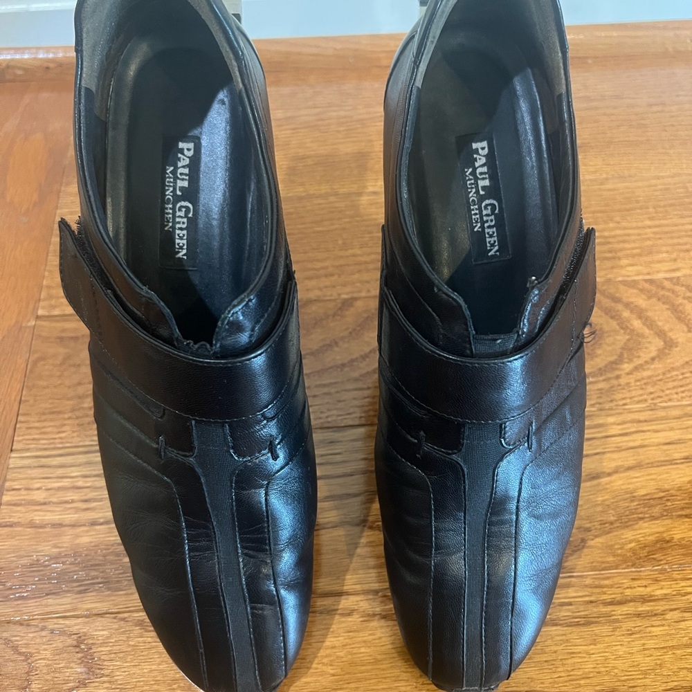 Paul Green Leather Slip On Loafers